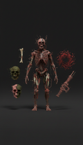 Distressed digital horror asset kit